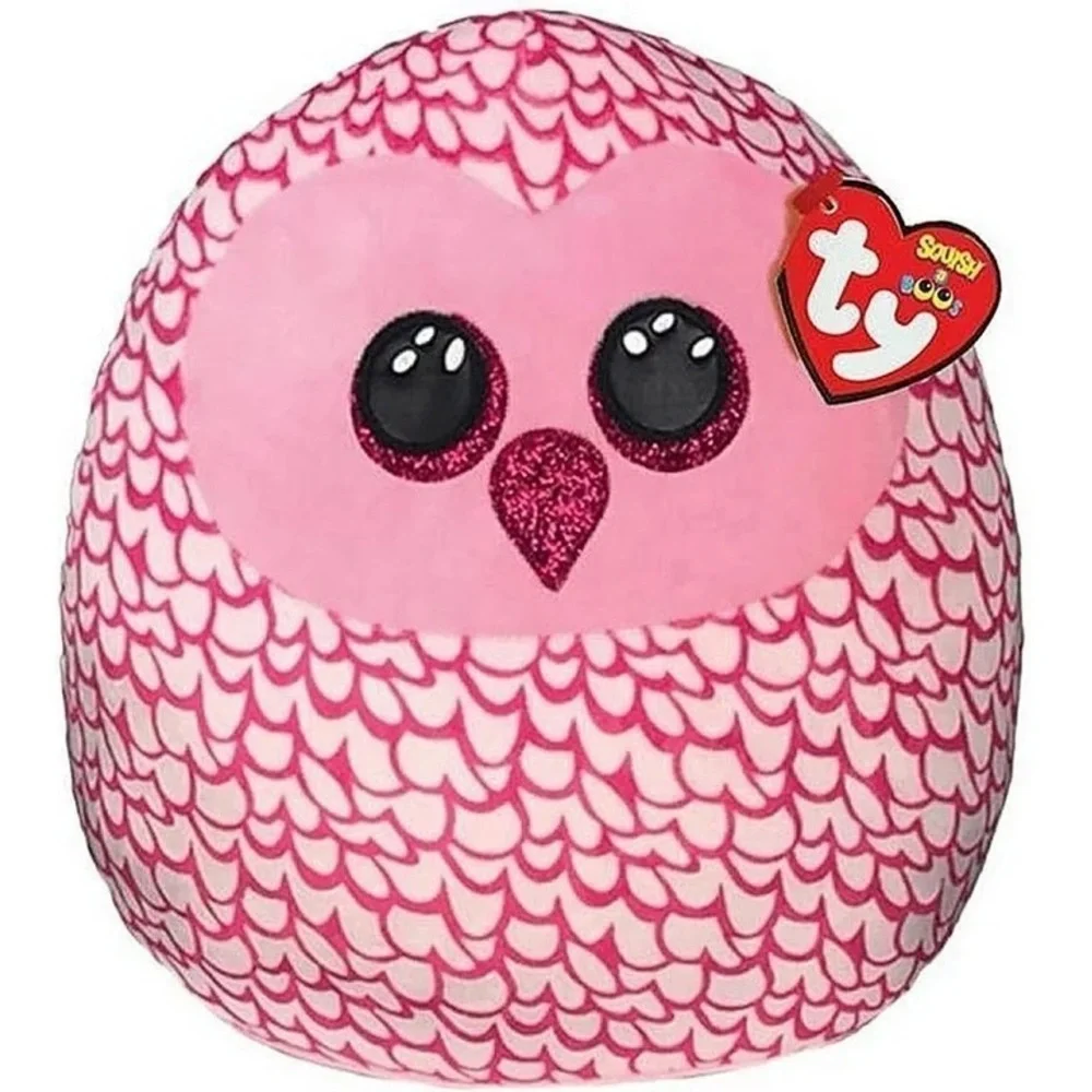 TY Squish-A-Boo Pinky Owl 14 Inch Plush Toy NWT